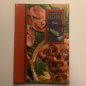 Favorite Recipes from Hawaii Cookbook Vibrant Orange Cover